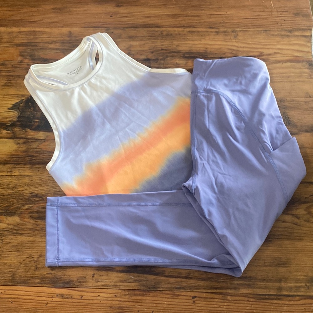 Athleta Workout Cropped Leggings